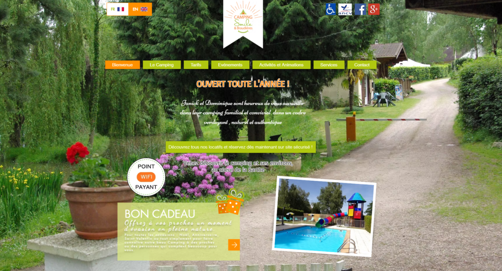 image camping les Braudières